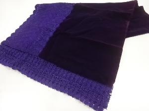 ビロードレース花模様ショール